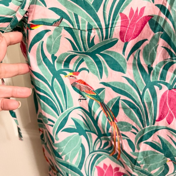 Banjanan cotton poplin ruffle sleeve blouse size S - Picture 6 of 8